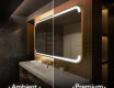Moderne badkamer spiegel met led-verlichting L145 #1
