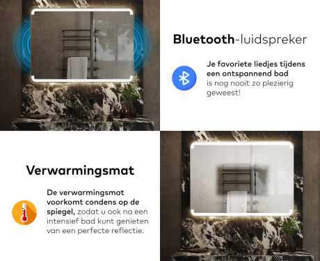 Moderne badkamer spiegel met led-verlichting L145 #6