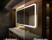 Moderne badkamer spiegel met led-verlichting L147 #1