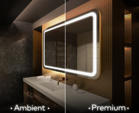 Moderne badkamer spiegel met led-verlichting L147 #1