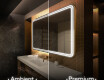 Moderne badkamer spiegel met led-verlichting L148 #1