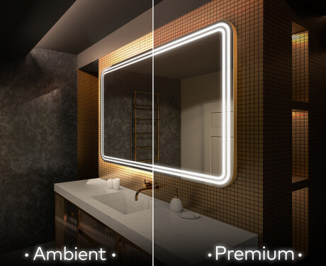 Moderne badkamer spiegel met led-verlichting L148 #1