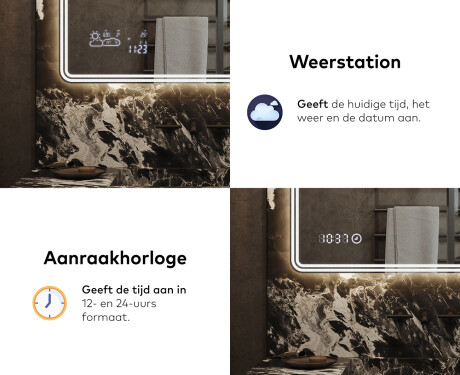 Moderne badkamer spiegel met led-verlichting L148 #7